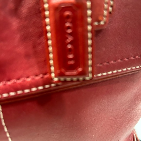 Coach Legacy Classic Red Shoulder Bag - Picture 5 of 16